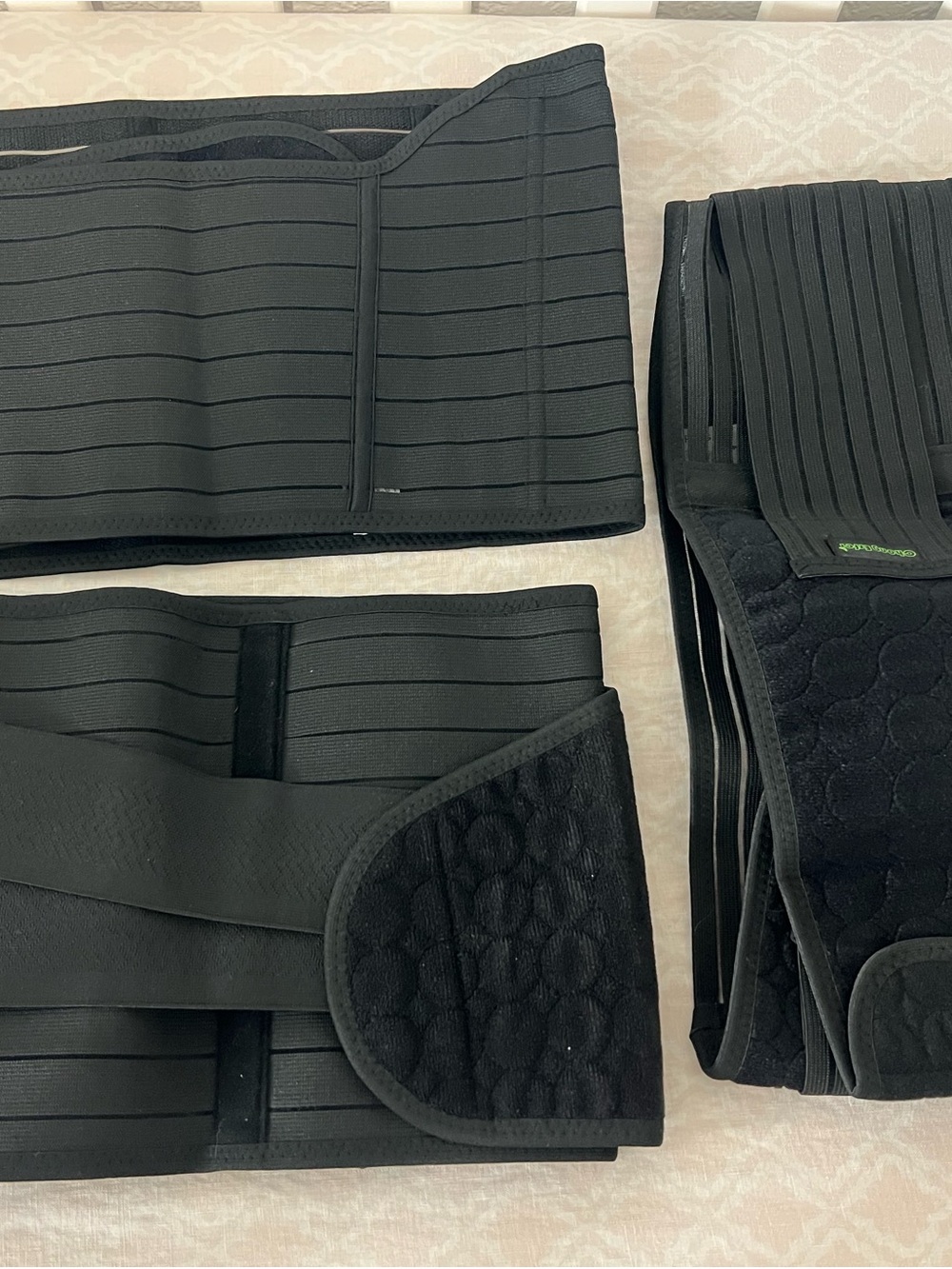 3-in-1 Postpartum Recovery Belly Band Wrap Support Belt XL Black - Picture 2 of 7